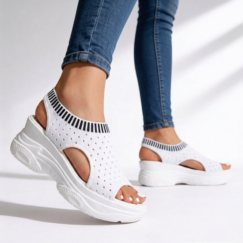 Madeleine | Women's Perforated Textured Sneaker