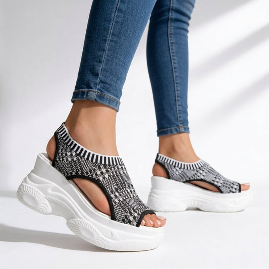 Madeleine | Women's Perforated Textured Sneaker