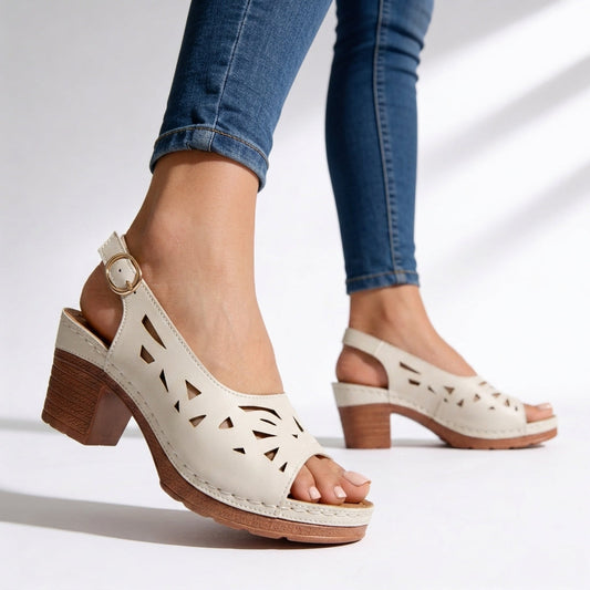 Helle | Women's Slingback Strap Buckle Sneaker