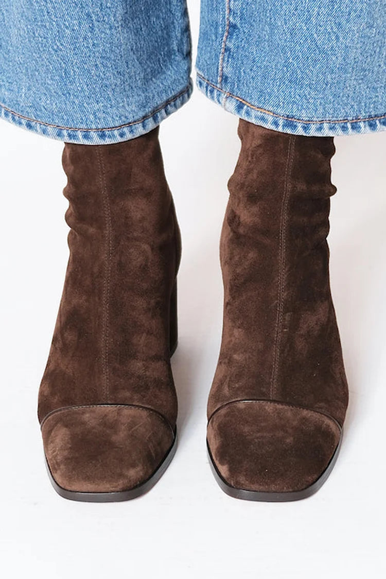 Larissa | Women's Square Toe Block Heel Boot