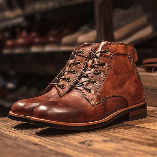 Morris | Men's Leather Lace Up Ankle Boot