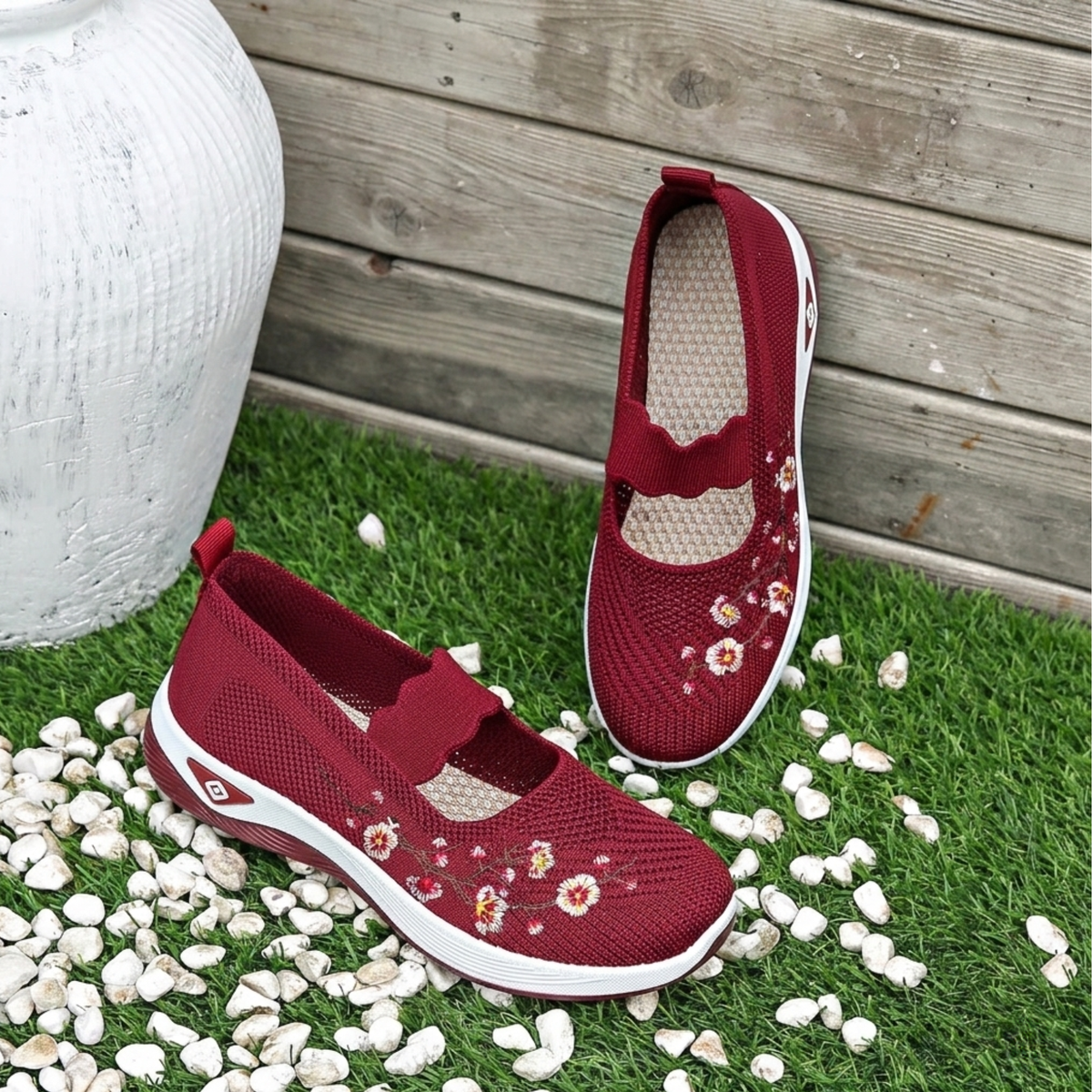 Colette | Women's Floral Print Embroidery Sneaker
