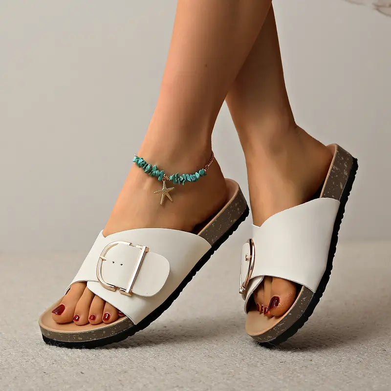 Belen | Women's Synthetic Open Toe Slide