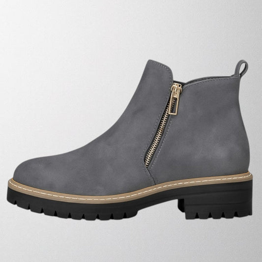 Kira | Women's Round Toe Zip Boot