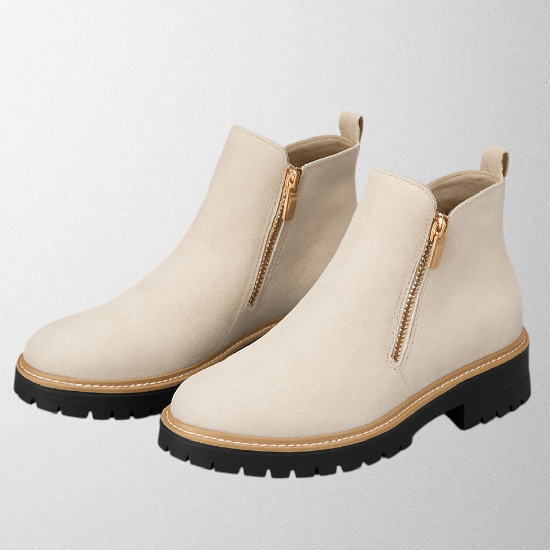 Kira | Women's Round Toe Zip Boot