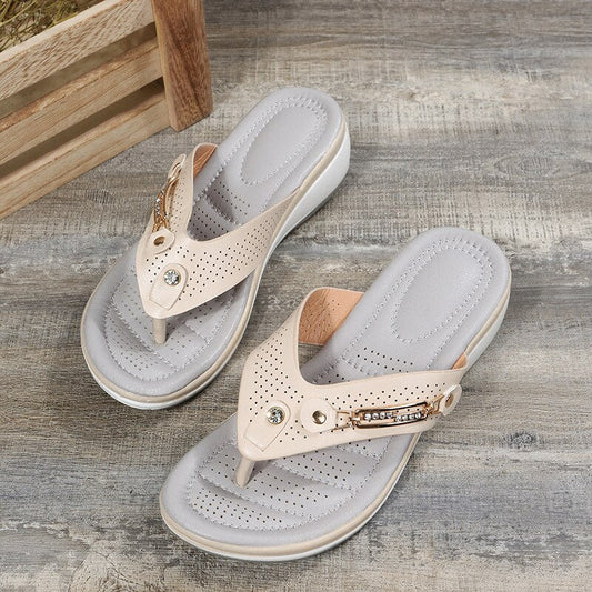 Tatiana | Women's Perforated Textured Flip Flop