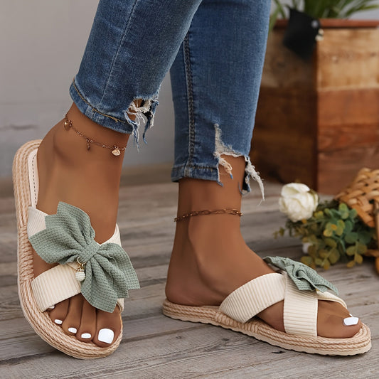 Mira | Women's Woven Bow Slide