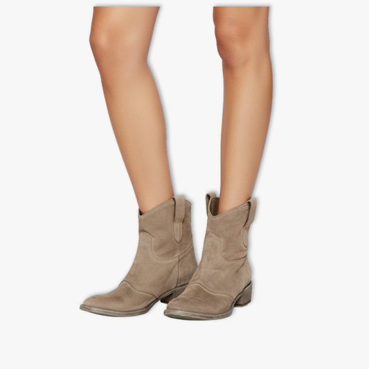 Alina | Women's Suede Slip on Ankle Boot