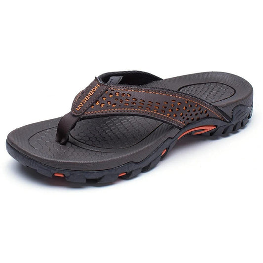 Torsten | Men's Leather Look Toe Post Flip Flop