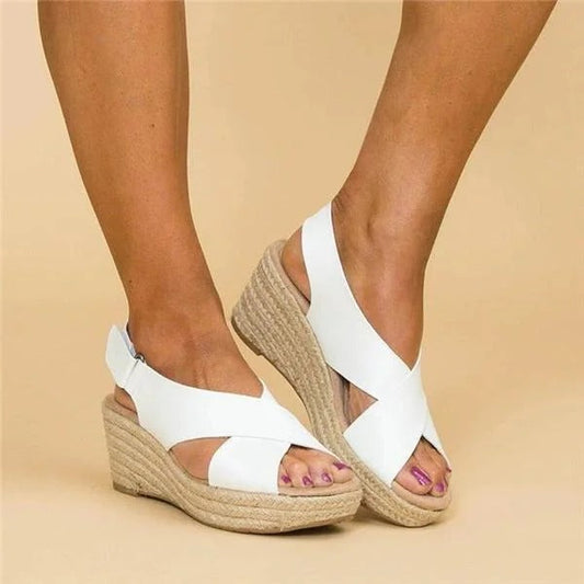Rita | Women's Woven Open Toe Espadrille