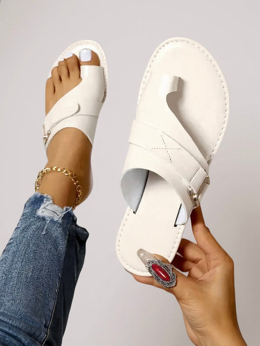 Zita | Women's Crossed Straps Padded Slide