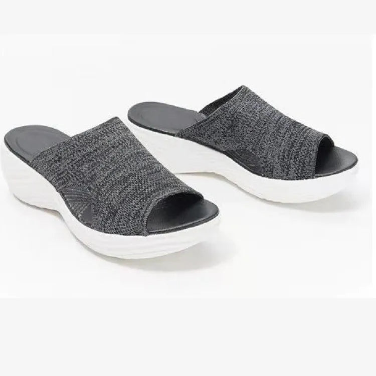 Candela | Women's Knit Open Toe Slide