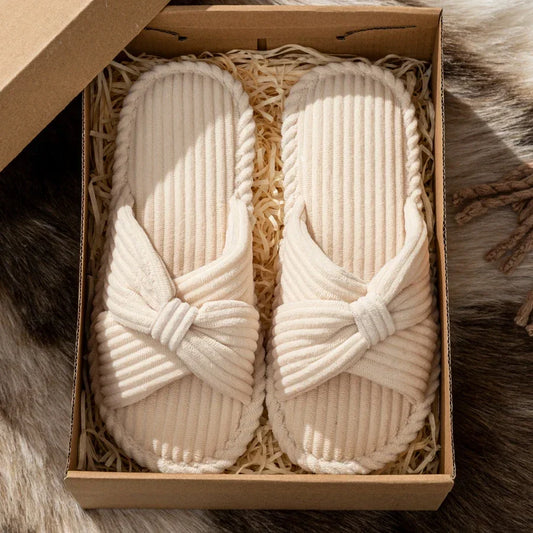 Svea | Women's Bow Open Toe Slipper