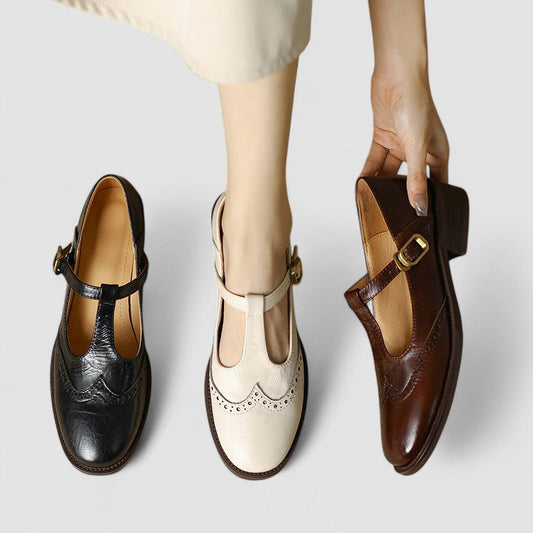 Marisol | Women's Leather Round Toe Flat Shoe