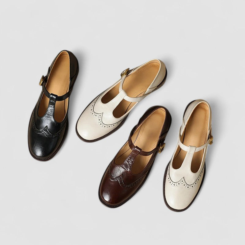 Marisol | Women's Leather Round Toe Flat Shoe