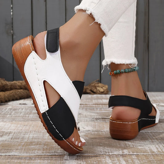 Ivana | Women's Patchwork Open Toe Sandal