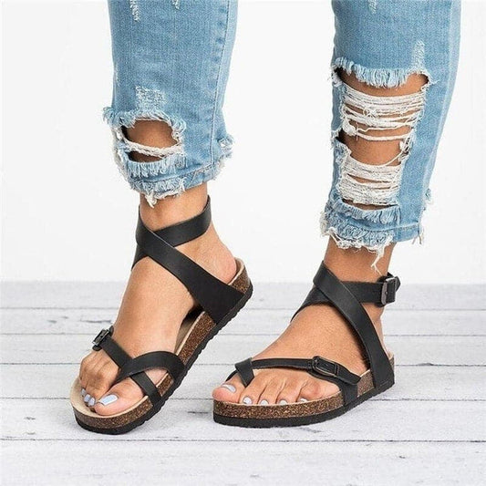 Agatha | Women's Cork Buckle Strap Sandal