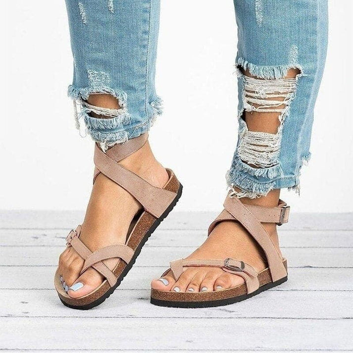 Agatha | Women's Cork Buckle Strap Sandal