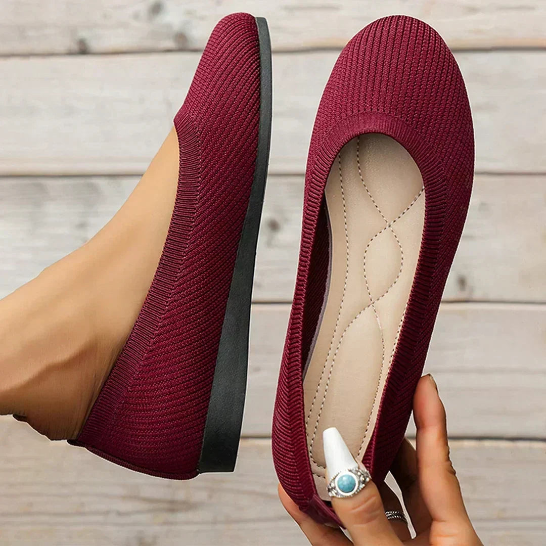 Tove | Women's Knit Round Toe Flat Shoe