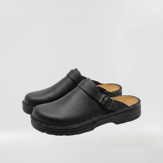 Dennis | Men's Suede Buckle Strap Mule