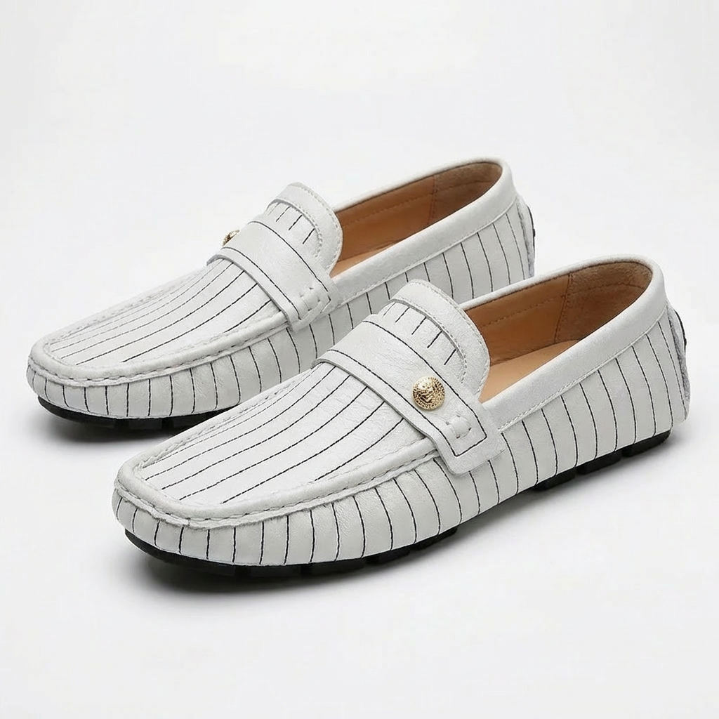 Barnaby | Men's Stripe Slip on Loafer