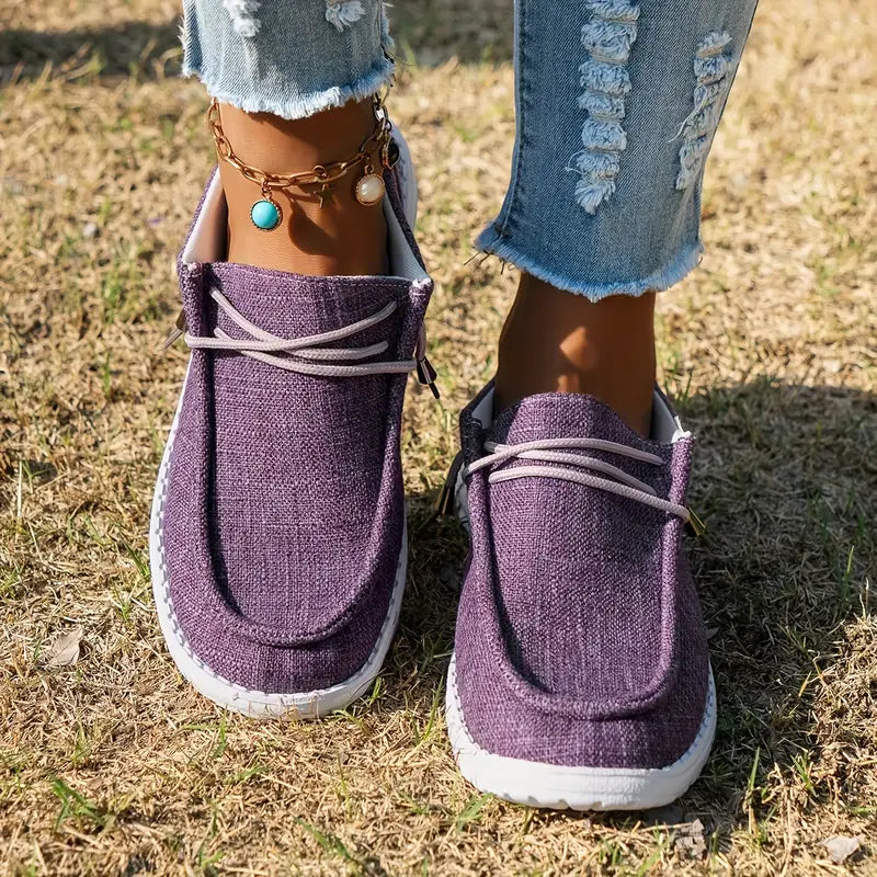 Elodie | Women's Woven Canvas Loafer