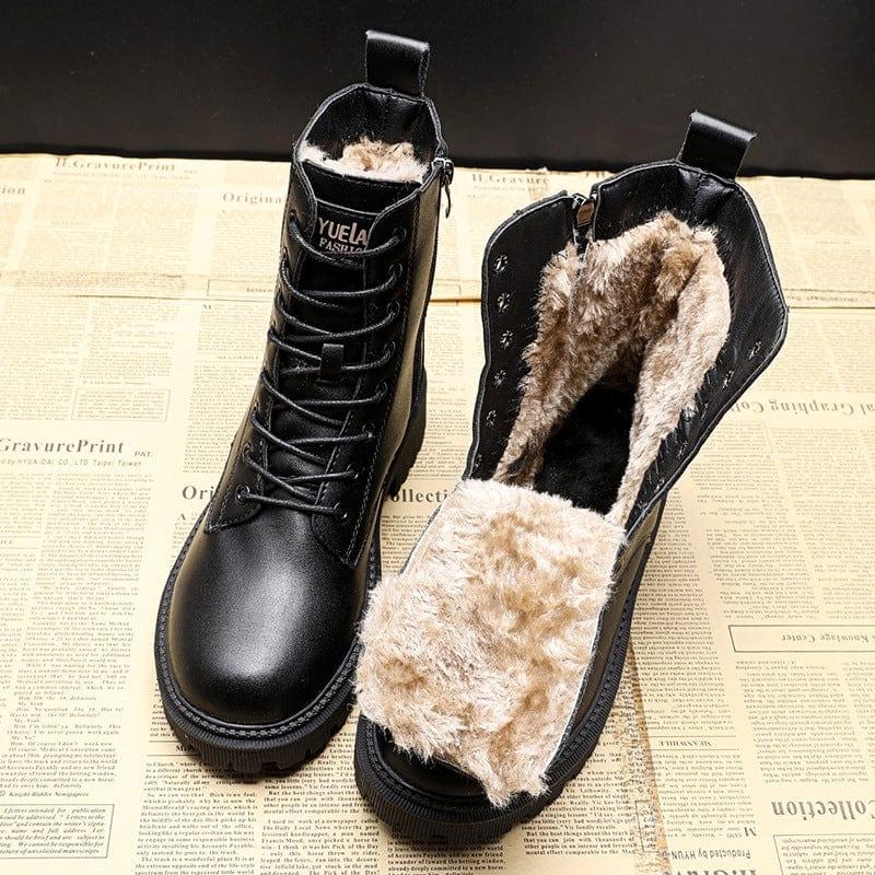 Oona | Women's Textured Leather Winter Boot