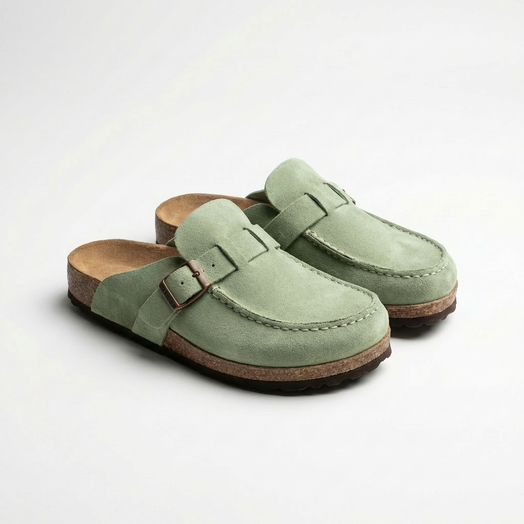 Felicity | Women's Suede Buckle Strap Mule