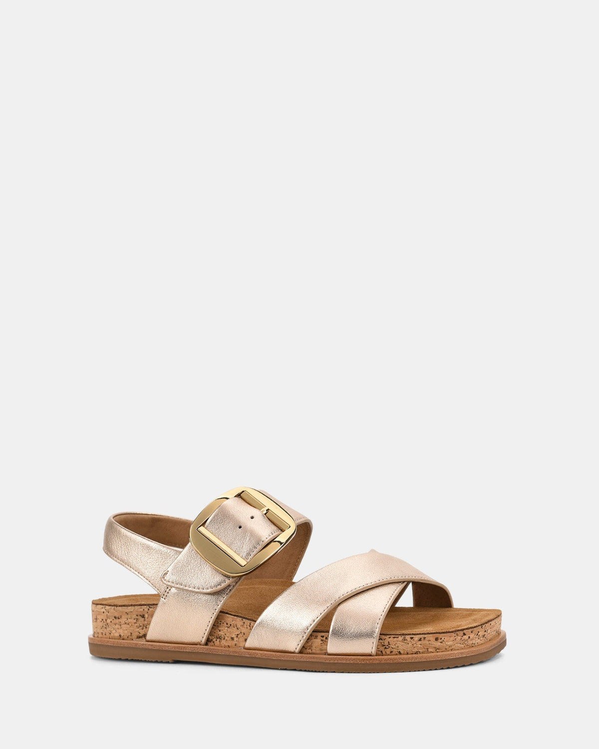 Flavia | Women's Textured Cork Slide