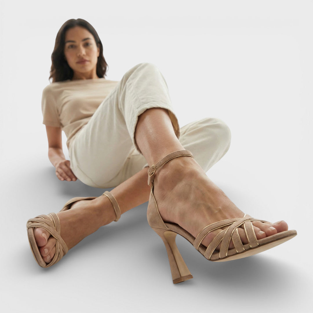 Nella | Women's Patchwork Suede Sandal