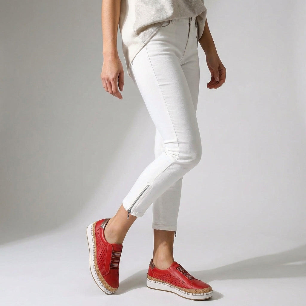 Carolina | Women's Perforated Suede Loafer