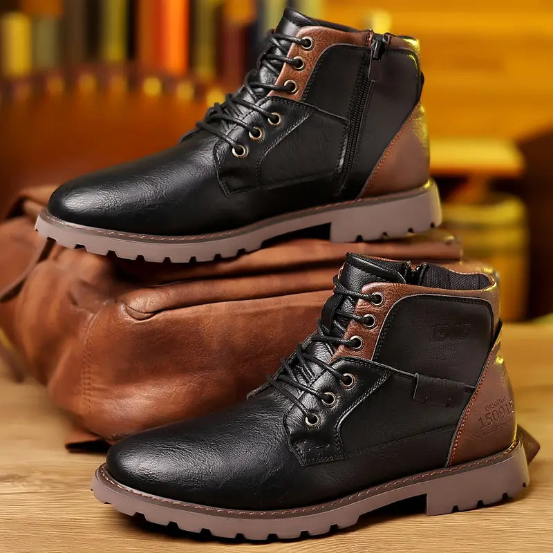 Lorenz | Men's Smooth Lace Up Ankle Boot