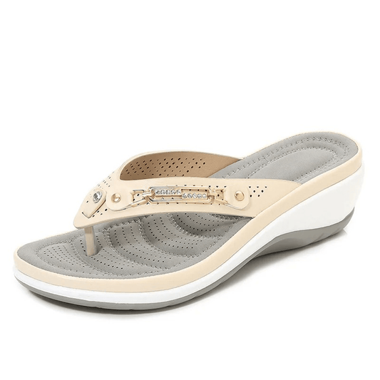 Marina | Women's Wedge Grooved Flip Flop