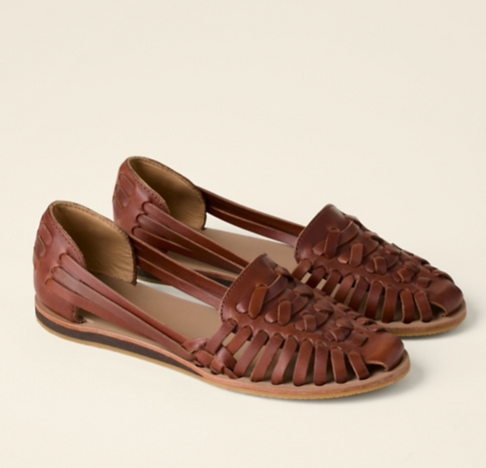 Marika | Women's Woven Leather Look Sandal