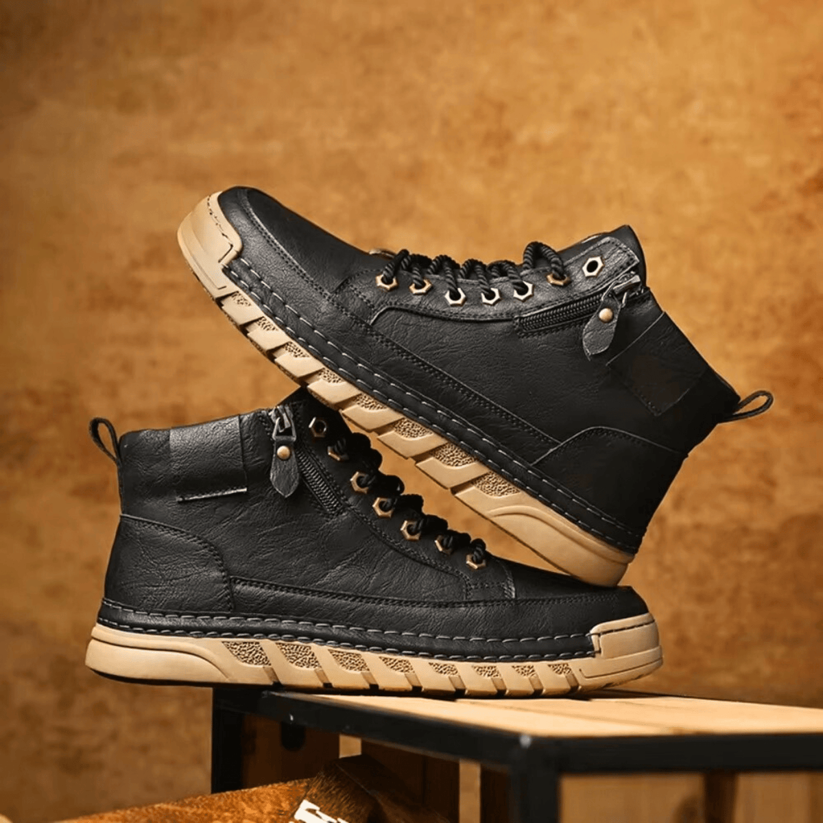 Bruno | Men's Textured Lace Up Ankle Boot