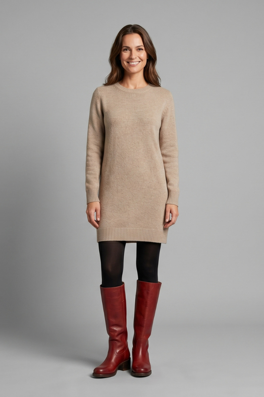 Salome | Women's Round Toe Lace Up Mid Calf Boot