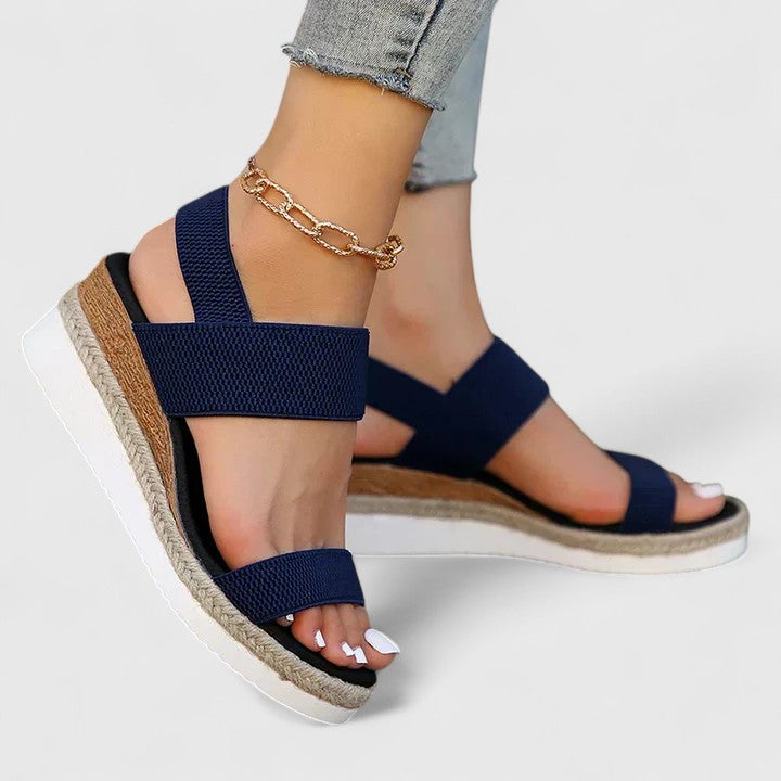 Signe | Women's Open Toe Flat Profile Sandal