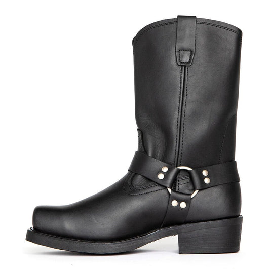 Stefan | Men's Smooth Buckle Strap Western Boot