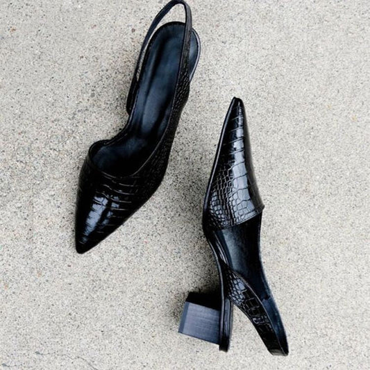 Tullia | Women's Pointed Toe Slingback Strap Heel