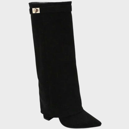 Rhiannon | Women's Suede Flat Profile Boot