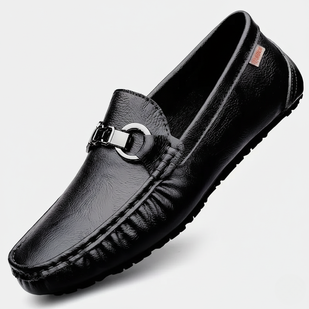 Johan | Men's Textured Leather Look Loafer