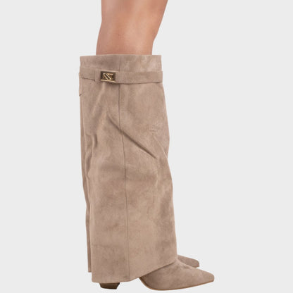 Rhiannon | Women's Suede Flat Profile Boot