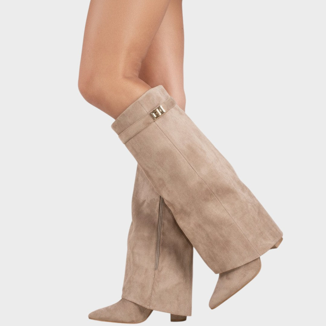 Rhiannon | Women's Suede Flat Profile Boot