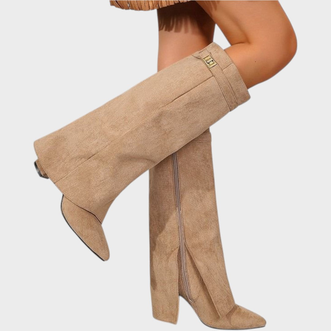 Rhiannon | Women's Suede Flat Profile Boot