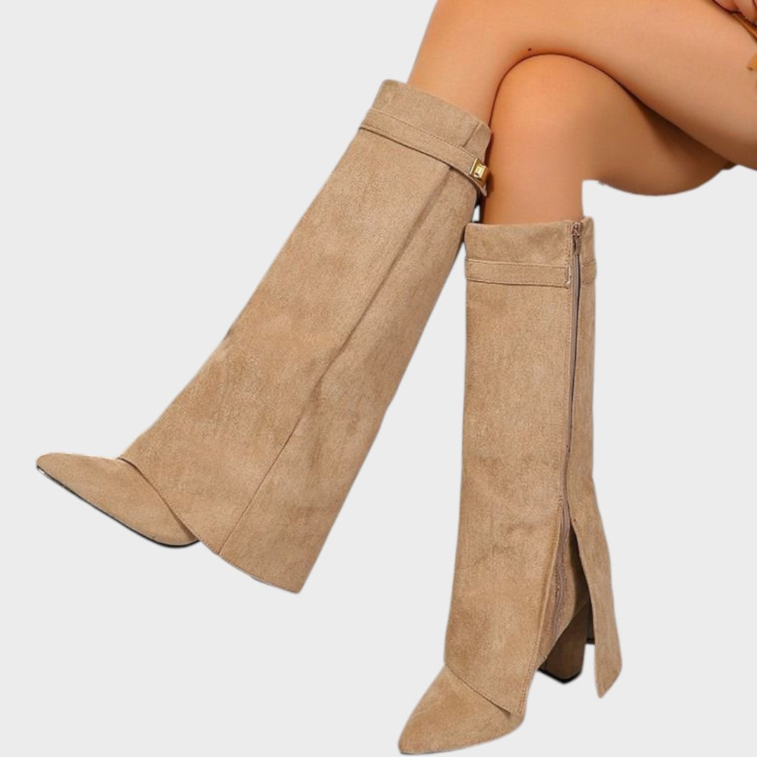 Rhiannon | Women's Suede Flat Profile Boot