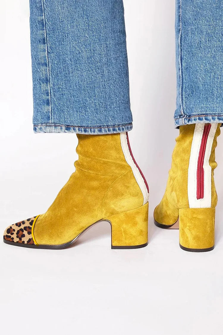 Greer | Women's Square Toe Block Heel Boot