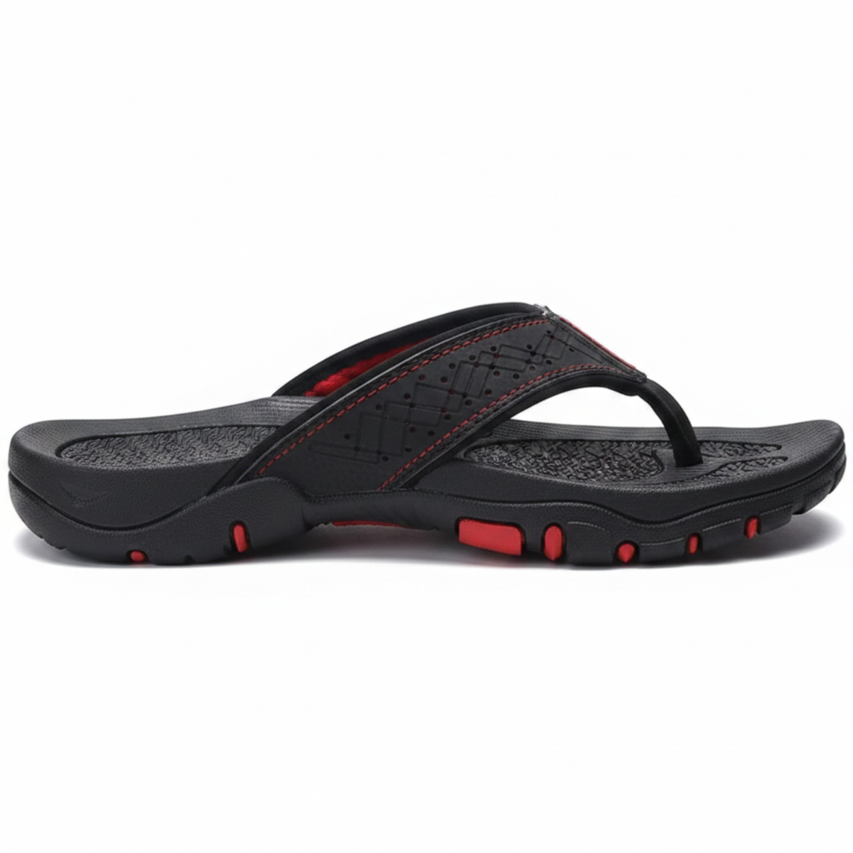 Tristan | Men's Leather Look Toe Post Flip Flop