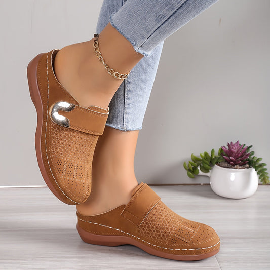 Valentina | Women's Perforated Textured Mule