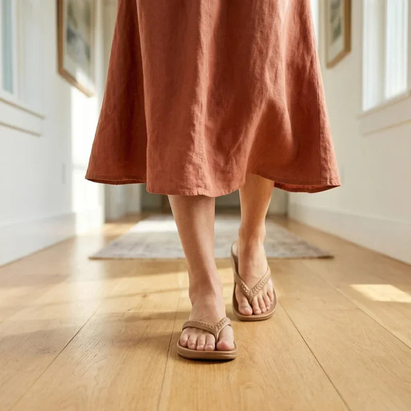 Gerda | Women's Textured Toe Post Flip Flop