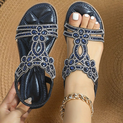 Siri | Women's Set Stones Synthetic Sandal